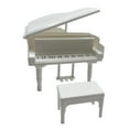 thumbnail image 3 of Mini Piano Baoblaze para casa de muñecas con adornos de taburete 1/6 1/12 modelo de instrumento Musical, 3 of 8