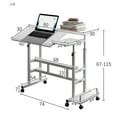 thumbnail image 5 of Adjustable Height Laptop Standing Table, Mobile Stand Up Desk, Small Computer Desk Rolling Desk For Home, Office, School, 5 of 9