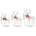 thumbnail image 3 of Christmas Reindeer Figurines Decorations, Ongmies White Plush Reindeer Toy - Deer Shaped Tabletop Figurine for Christmas Decorations, Christmas Decorations Indoor, 3 of 4