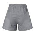 thumbnail image 5 of Wide Leg Shorts for Women Summer Lightweight Elastic High Waist Loose Fit Casual Shorts with Pockets, 5 of 6