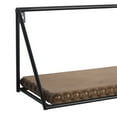 thumbnail image 4 of DecMode 24",19",14"L Metal Industrial Wall Shelf, Black, 3 - Pieces, 4 of 7