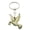 Golden, variant on Pigeon Charm Key Chain Peace Symbol Keychain Metal Pendant Alloy Keyring Striking Jewelry Housewarming Gift