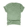 thumbnail image 5 of Oversized Tshirts for Women Cap Short Sleeve Summer Casual Crew Neck Solid Color Casual Loose Fit Mint Green Tank Tops Sizes 3XL, 5 of 7