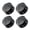 Black white text, variant on Yammee 4Pcs Bass Knobs Guitar Knobs Potentiometer Jazzes Knobs Concentric Knobs Bass Effect Button Knobs Control Turning Knobs