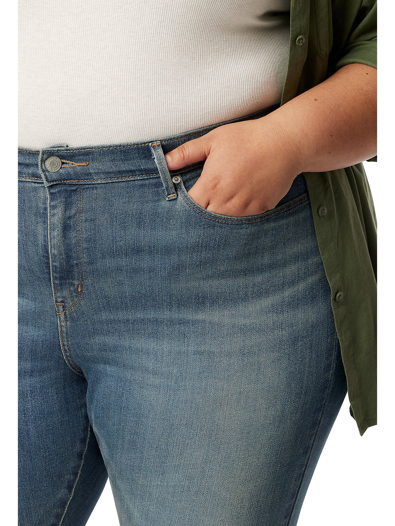 Levi Strauss Signature Women's and Women's Plus Mid Rise Bootcut Jeans