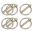 thumbnail image 1 of Uxcell 6Pack Pasador de Anillo, 5x30mm Pasadores de Acero al Carbono para Remolque con Zinc de Color, 1 of 1