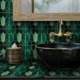 thumbnail image 1 of 30 pegatinas autoadhesivas de PVC para transferencia de azulejos de pared con efecto mosaico, 8 x 8 pulgadas, para decoración de baño, cocina, hexágono verde, 1 of 4