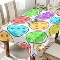 thumbnail image 4 of Easter Eggs Polka Dots Tablecloth Rectangle Colorful Table Cloth Large Square Table Cover for Dining Kitchen Party 60"x90" Decor Gift, 4 of 7
