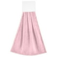 thumbnail image 7 of 2 Pcs Kitchen Hand Towels with Hanging Loops Absorbent Soft Fast Drying Decor Bath Towels Pale Pink, 7 of 7
