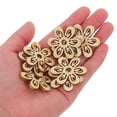 thumbnail image 5 of Mobestech 20Pcs Wood Flower Decoration Lightweight Craft for Clothes Hats Party, 5 of 7