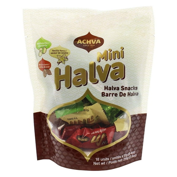 Achva Variety Mini Halva Snacks Kosher For Passover - Pack of 3