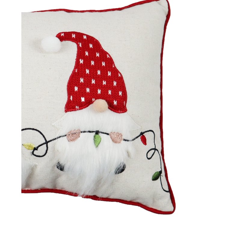 Holiday Time Gnomes Lumbar Christmas Decorative Pillows, 9x16inch, 2 Count  Per Pack 