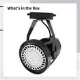 thumbnail image 5 of Track Light Spotlight with Mount, Commercial LED Track Lighting Head, Adjustable Ceiling Light Fixture for Retail Store Display, Surface Mount Directional Lighting, White Aluminum Housing, 5 of 5