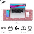 thumbnail image 5 of Long Mouse Pads for Desk,Pink Unicorn Pattern Desk Mats on Top Of Desks, Desk Mouse Pad Extra Large with 3mm Non-Slip Base and Stitched Edge for Gaming,Office,Work,Home 31.5"x11.8", 5 of 6