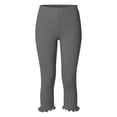 thumbnail image 7 of Capris Pants for Women - Dance Yoga Leggings Elastic Waist Ruffle Summer Casual Athletic Cropped Pants, 7 of 7
