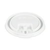 SOLO LB3081-00007 Lift Back and Lock Tab Lids for 8 oz. Cups - White (100/Sleeve, 10 Sleeves/Carton)