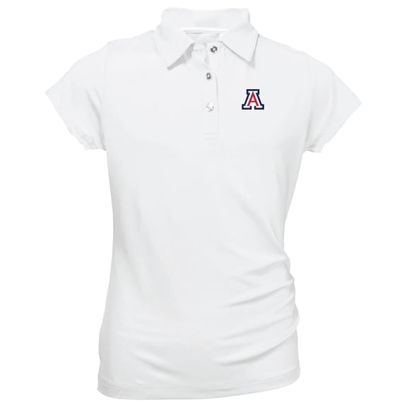 Youth Garb White Arizona Wildcats Brighton Polo