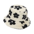 thumbnail image 1 of Gorro de pescador de felpa suave con pelo de conejo sintético para invierno, bonito gorro de pescador, gorro de sol grueso y cálido para exteriores a la moda para mujer, 1 of 6