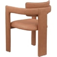 thumbnail image 7 of Meridian Furniture Brenda Cognac Vegan Leather Dining Chair (Set of 2), 7 of 7