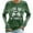 White, variant on SNKSDGM Women Long Sleeve Crop Top Square Neck Womens Long Sleeve Blouse Button up Women Crew Neck Long Sleeve St Patrick Day Sweatshirt Thin Green Graphic T Shirt Top Xl