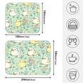 thumbnail image 4 of Cartoon Duck Design Drying Dish Mat Quick Drying Absorbent Soft Durable for Kitchen 18" x 24", 4 of 10
