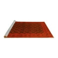 thumbnail image 2 of Ahgly Company Machine Washable Indoor Square Oriental Yellow Industrial Area Rugs, 5' Square, 2 of 4