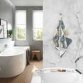 thumbnail image 2 of Yayeee 2 Pack Hand Towels for Bathroom 100% Cotton 16" x 28" Soft Absorbent Kitchen Towel, Winter Village, 2 of 7