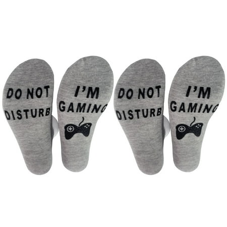 2 Pair Gifts for Him Stocking Stuffers for Adults Teens Birthday Christmas Gifts for Men White Elephant Gifts for Adults Gifts for Dad Him Teen Boy Gifts Funny Gamer Socks
