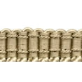 thumbnail image 3 of 6" (15cm) Fancy Solid Woven Gimp Header Satiny Bullion Fringe Trim # BFS6WVN,, Sandstone Beige #A10 (Light Tan Beige) 18 Yards (54 ft/16.5m), 3 of 3