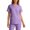 Purple, variant on ASDFVBKG Medical Women's Scrub Top Short Sleeve V-Neck Medical Uniform Pocket Solid Plus Size 2026 Comfy Workwear Scrub Tops Royal Blue 2XL