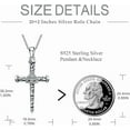 thumbnail image 6 of 925 Sterling Silver Cross Necklaces for Women Pendant Christian Jewelry for Women 18"+2" and 20"+2" chain, 6 of 10