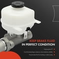 thumbnail image 3 of A-Premium Brake Master Cylinder with Reservoir and Sensor Compatible with Ford Vehicles - F-250 Super Duty, F-350 Super Duty, F-450 Super Duty, F-550 Super Duty, 2013-2016 - Replace# DC3Z2140D, 3 of 8