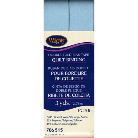 Polyester Cotton Quilt Binding, Blue