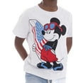 thumbnail image 2 of Mickey Mouse Toddler Boys Graphic Americana Crewneck Tee with Short Sleeves, Sizes 12M-5T, 2 of 4