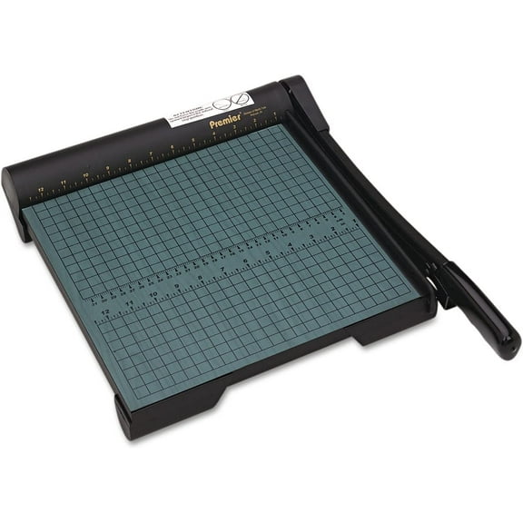 Martin Yale W12 Premier Heavy-duty Green Board Wood Trimmer, Cut Up To 20 Sheets at One Time, Steel Blades, 12 Inches, Green