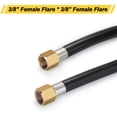 thumbnail image 2 of WADEO 20FT Propane Hose Assembly with Both 3/8" Female Flare for Gas Grill, RV, Fire Pit, Heater, etc, Included a Pipe Fitting 3/8" Flare x 1/8" MNPT, 2 of 6
