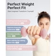 thumbnail image 6 of YOTTOY Dumbbell Set of 2 — 2 lb Each (4 lb Pair) Pink Non-Slip Hand Weights for Women — Home Gym & Full-Body Toning, 6 of 6