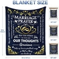 thumbnail image 6 of Marriage Prayer - Wedding Gifts for Couples 2024, Bridal Shower Gift for Bride to Be, Wedding Gifts for Newlyweds, Anniversary/Wedding/Engagement Gifts for Couple, 50"x60", 6 of 6
