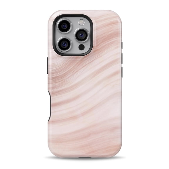 DesignSkinz Scratch-Resistant Hard Slim Case Compatible with iPhone 16 (Compatible with MagSafe) - Vivid Agate Vein Slice Foiled V5