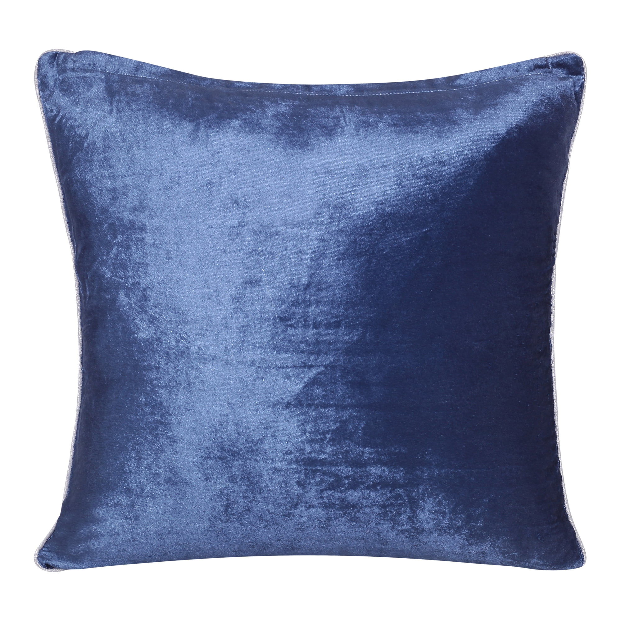 Harlow Hill Demi 20" x 20" Blue/Silver Striped Polyester Adult Decorative Throw Pillow Cover