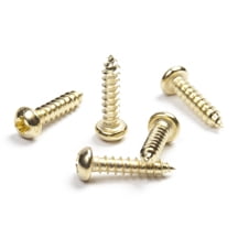 500 Pcs Brass RoundHead Screws#6 x 5/8"- Phillips Brass Plated