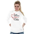 thumbnail image 3 of My Heart Belongs to my Kids Cute Mom Women's Long Sleeve T Shirt Brisco Brands S, 3 of 6