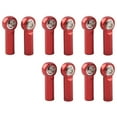 thumbnail image 3 of Tie Rod Extrémité, 10Pcs Tie Rod Alliage d'Aluminium Tie Rod Extrémité M4 Fil Négatif Positif Rc Voiture Accessoire Rc Voiture Tie Rod Extrémité, pour Rc Voiture Jouet Modèle de Jouet Rouge, 3 of 8