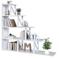thumbnail image 2 of Simple Wisdom Librero,Librero Organizador,Mueble Organizador,Librer&iacute;a Cinco Niveles en Forma de Escalera, Librer&iacute;a de Madera,Adecuada para Sala Estar,Dormitorio,Estudio (Blanco), 2 of 7