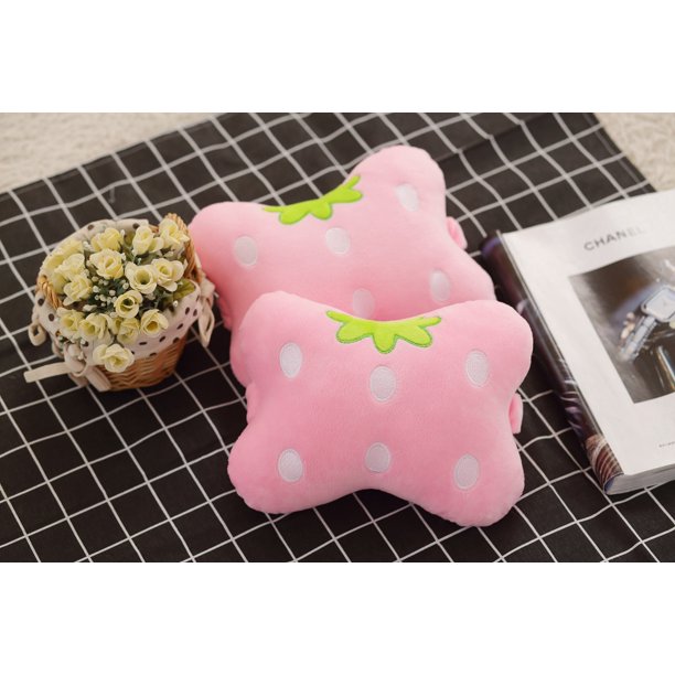 Almohada para el reposacabezas del automóvil, almohada para el cuello de dibujos animados para el automóvil, almohada suave y cómoda para el asiento del automóvil para conducir, cojín para el reposacabezas, lindo LingWen 8390605487408