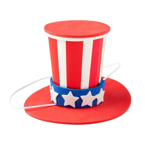 Fun Express Uncle Sam Hat Craft Kit - Makes 6