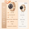 thumbnail image 6 of Joautrial Smart Watch, 1.27” Smartwatch with Bluetooth Call/Answer/Message Reminder, 100 Sport Modes, Fitness Tracker Watch Fits for Android & Iphone, Perfect Gift, Gold, 6 of 8