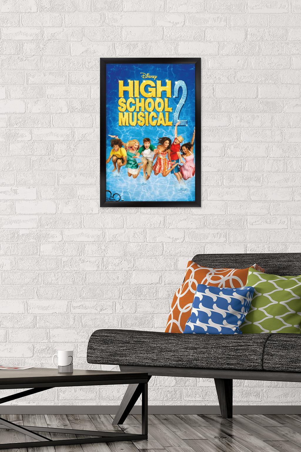 High School Musical 2 - One Sheet Wall Poster, 14.725" x 22.375" Framed