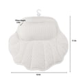 thumbnail image 3 of Deago Bath Pillow Luxury Bathtub Pillow for Tub Neck and Back Support, Ergonomic Tub Pillow for Bath with 4D Air Mesh and 6 Strong Suction Cups, Great Spa Gifts Bathtub Accessories, 3 of 9