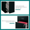 thumbnail image 6 of Space Solutions 18" Deep 2 Drawer Letter Width Vertical File Cabinet, Black, 6 of 19